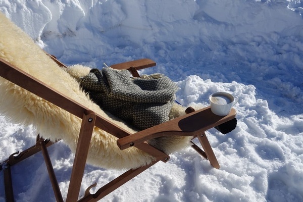 Sonne genie�en im Winter